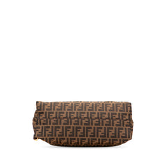 フェンディ ズッカ ワンショルダーバッグ 8BR682 ブラウン キャンバス レザー レディース FENDI 【中古】