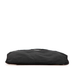 プラダ 三角ロゴプレート 斜め掛け ショルダーバッグ ブラック ナイロン レディース PRADA 【中古】