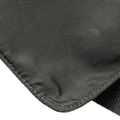 プラダ 三角ロゴプレート 斜め掛け ショルダーバッグ ブラック ナイロン レディース PRADA 【中古】