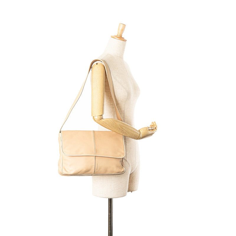 ロエベ ワンショルダーバッグ ベージュ レザー レディース LOEWE 【中古】
