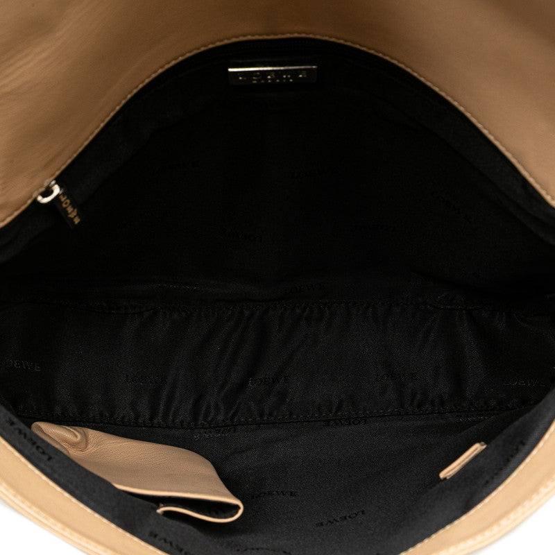 ロエベ ワンショルダーバッグ ベージュ レザー レディース LOEWE 【中古】