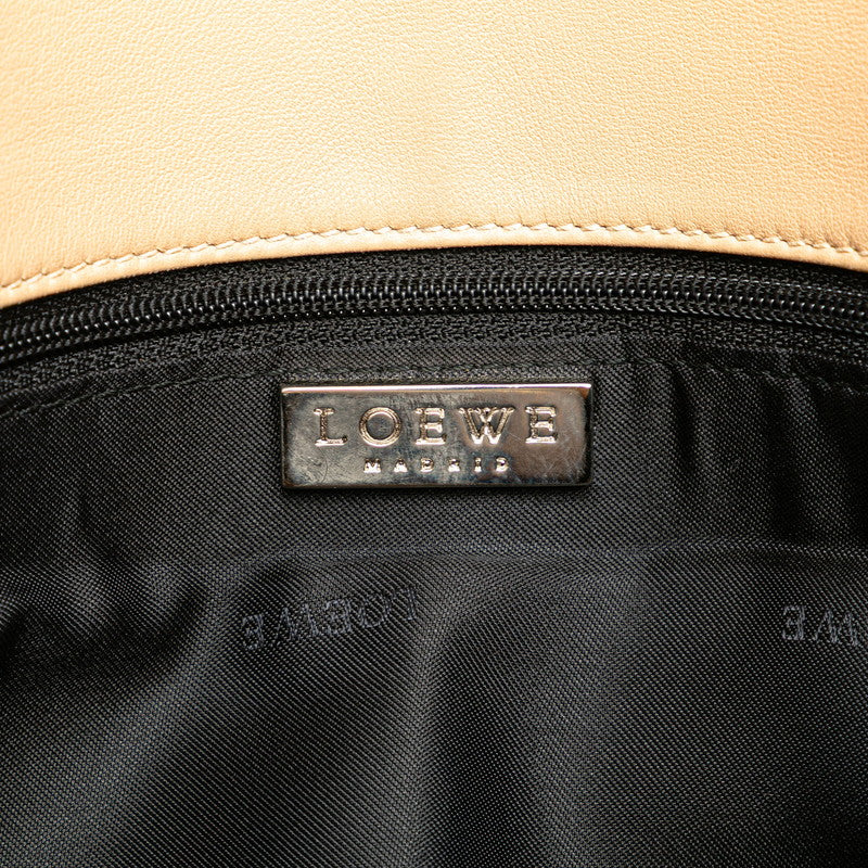 ロエベ ワンショルダーバッグ ベージュ レザー レディース LOEWE 【中古】