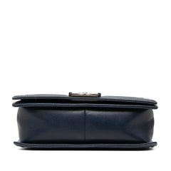 シャネル ココマーク ボーイシャネル チェーン ショルダーバッグ ネイビー キャビアスキン レディース CHANEL 中古