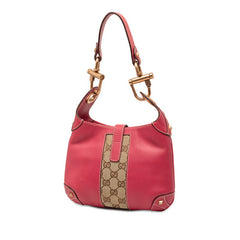 グッチ ニュージャッキー GGキャンバス ハンドバッグ ショルダーバッグ 120885 ピンク レザー キャンバス レディース GUCCI 【中古】