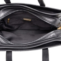 ロエベ アナグラム ハンドバッグ ブラック レザー レディース LOEWE 中古