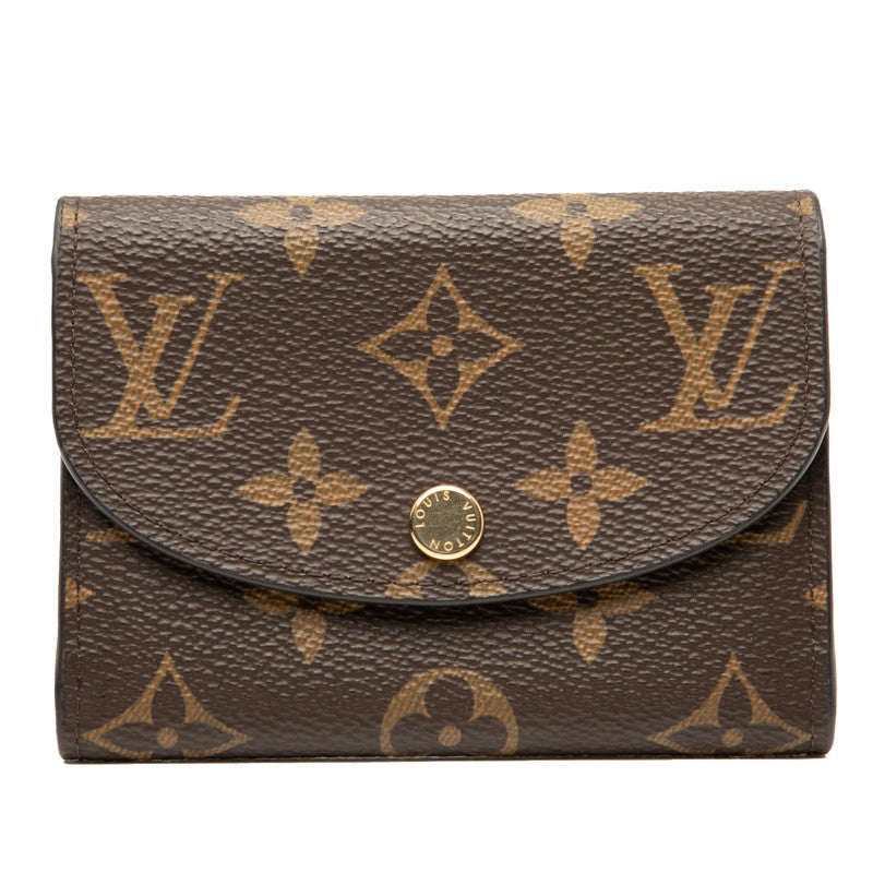 ルイ ヴィトン モノグラム ポルトモネ ロザリ カードケース コインケース M62361 ローズ バレリーヌ PVC レザー レディース LOUIS VUITTON 【中古】