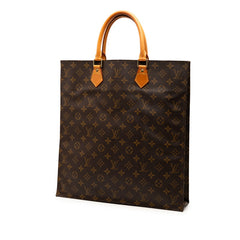ルイ ヴィトン モノグラム サックプラ ハンドバッグ トートバッグ M51140 ブラウン PVC レザー レディース LOUIS VUITTON 【中古】