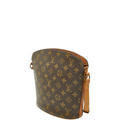 ルイ ヴィトン モノグラム ドルーオ 斜め掛け ショルダーバッグ M51290 ブラウン PVC レザー レディース LOUIS VUITTON 【中古】