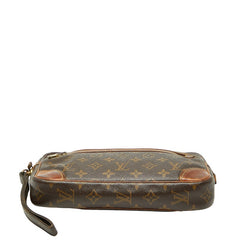 ルイ ヴィトン モノグラム マルリードラゴンヌGM セカンドバッグ M51825 ブラウン PVC レザー レディース LOUIS VUITTON 【中古】
