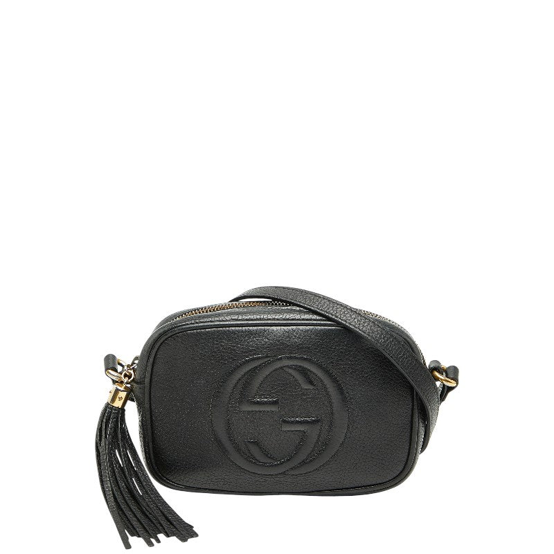 グッチ ソーホー ショルダーバッグ 347994 ブラック レザー レディース GUCCI 【中古】
