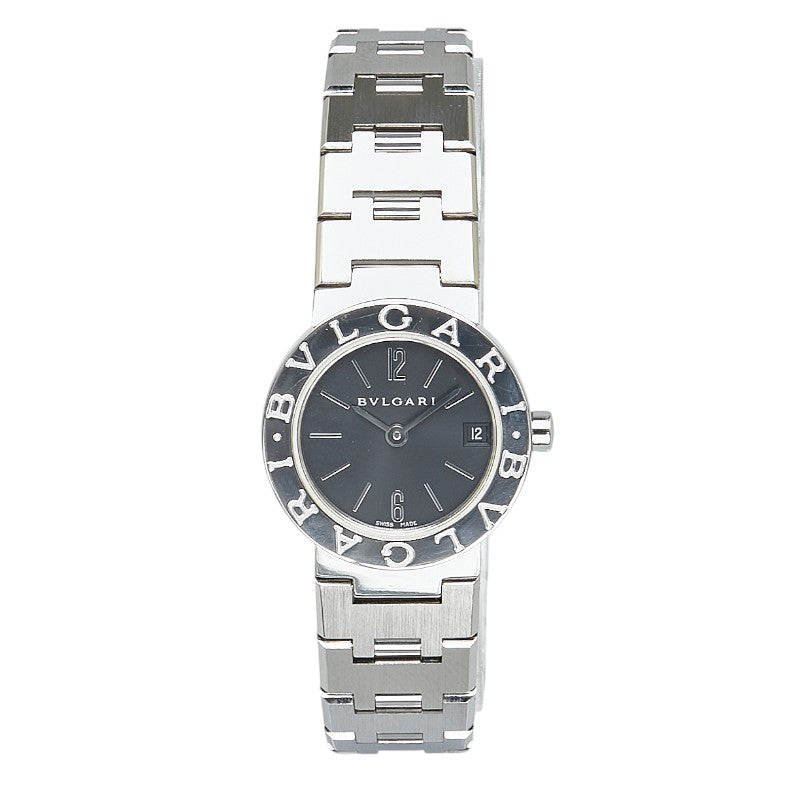 ブルガリ ブルガリブルガリ 腕時計 BB23SS クオーツ ブラック文字盤 ステンレススチール レディース BVLGARI 【中古】