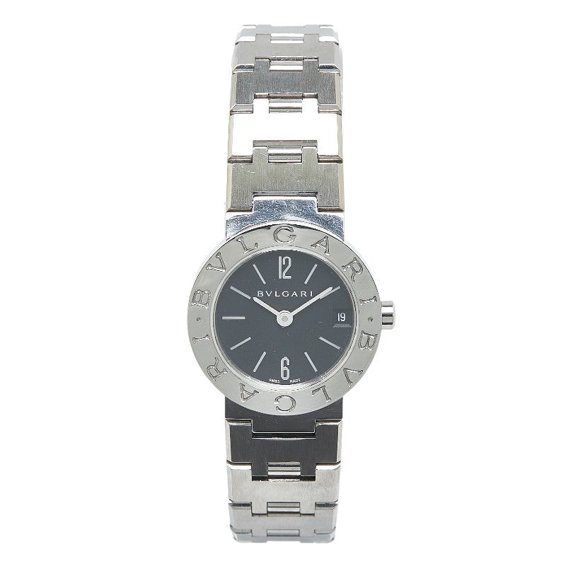 ブルガリ ブルガリブルガリ 腕時計 BB23SS クオーツ ブラック文字盤 ステンレススチール レディース BVLGARI 【中古】