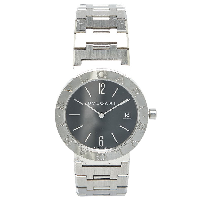 ブルガリ ブルガリブルガリ 腕時計 BB33SS クオーツ ブラック文字盤 ステンレススチール メンズ BVLGARI 【中古】
