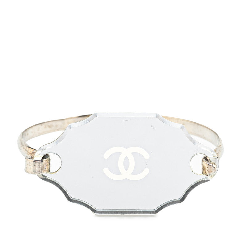 シャネル ココマーク ミラー バングル シルバー メタル レディース CHANEL 【中古】