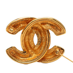 シャネル ココマーク マトラッセ ブローチ ゴールド メッキ レディース CHANEL 【中古】