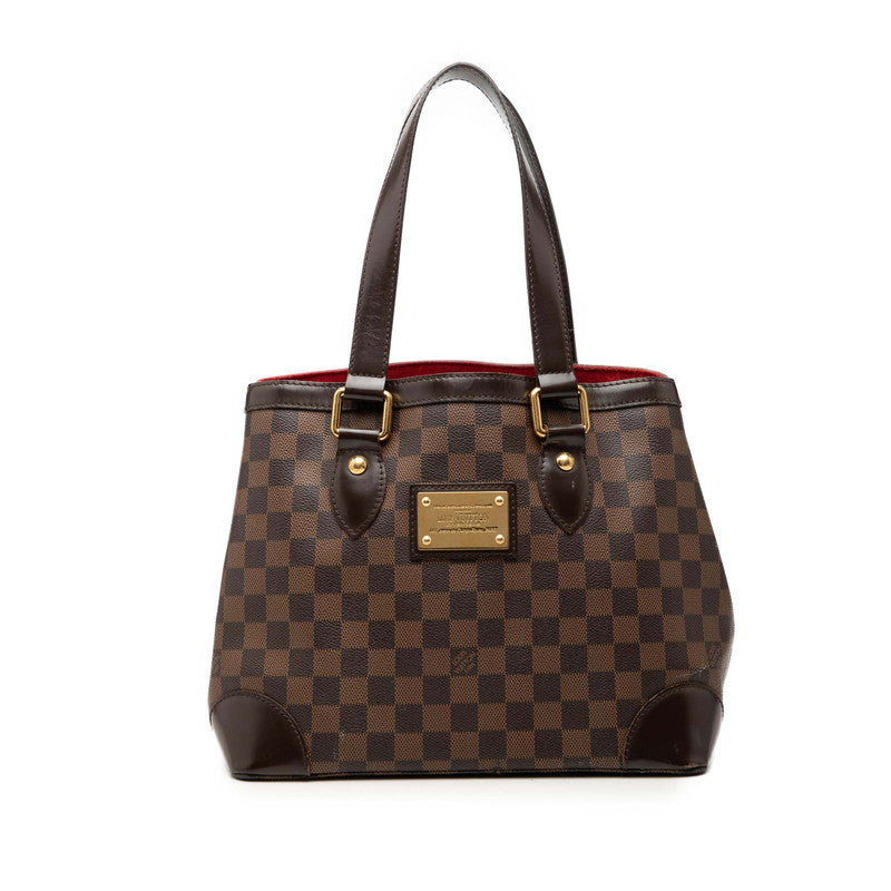 ルイ ヴィトン ダミエ ハムステッドPM ハンドバッグ トートバッグ N51205 ブラウン PVC レザー レディース LOUIS VUITTON 【中古】