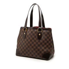 ルイ ヴィトン ダミエ ハムステッドPM ハンドバッグ トートバッグ N51205 ブラウン PVC レザー レディース LOUIS VUITTON 【中古】