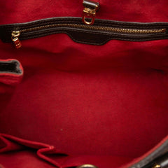 ルイ ヴィトン ダミエ ハムステッドPM ハンドバッグ トートバッグ N51205 ブラウン PVC レザー レディース LOUIS VUITTON 【中古】