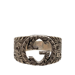 グッチ インターロッキングG GGロゴ リング 指輪 #15 SV925 シルバー メンズ GUCCI 中古