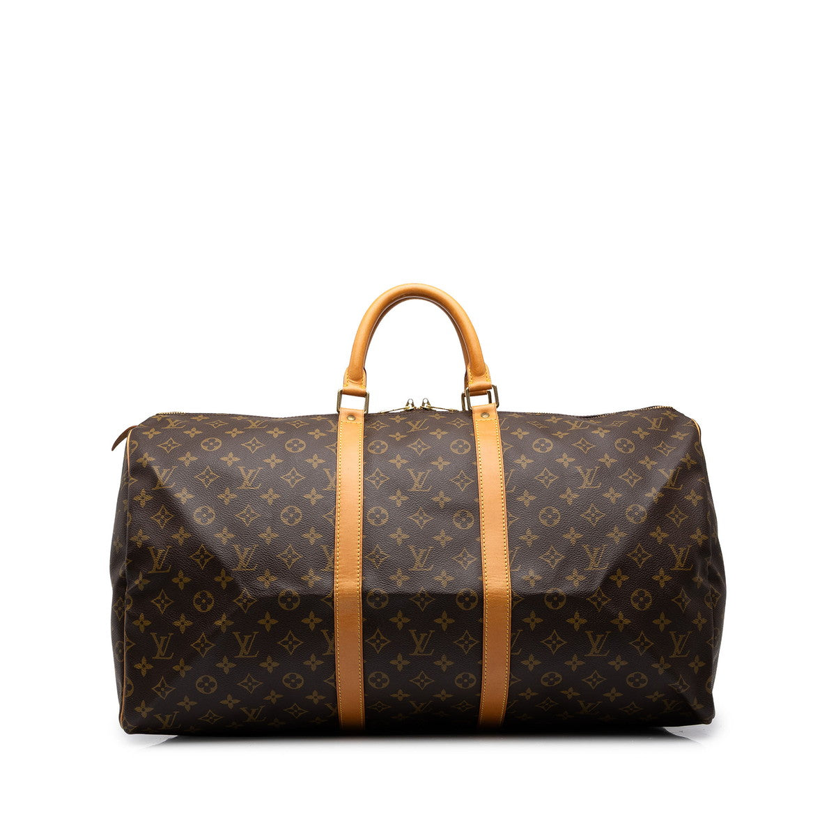 ルイ ヴィトン モノグラム キーポル55 ボストンバッグ ハンドバッグ M41424 ブラウン PVC レザー ユニセックス LOUIS VUITTON 中古