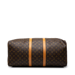 ルイ ヴィトン モノグラム キーポル55 ボストンバッグ ハンドバッグ M41424 ブラウン PVC レザー ユニセックス LOUIS VUITTON 中古