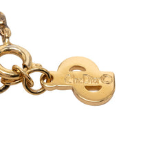 ディオール CDロゴ ペンダント ネックレス ゴールド メッキ GP レディース Dior 【中古】