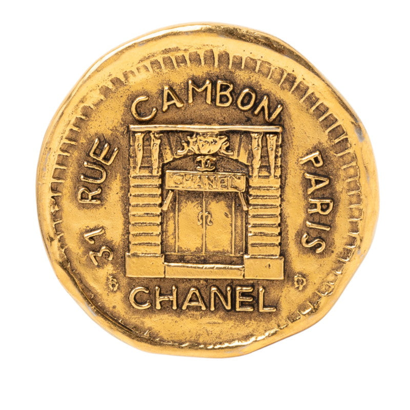 シャネル 31 リューカンボン ブローチ ゴールド メッキ レディース CHANEL 【中古】