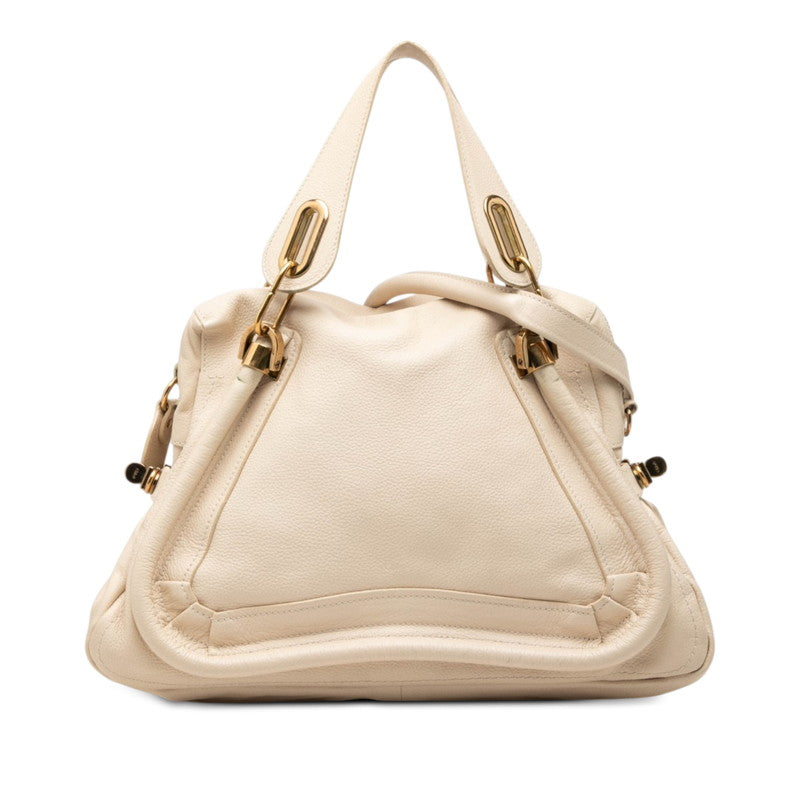 クロエ パラティ ハンドバッグ 2WAY ショルダーバッグ ベージュ レザー レディース Chloe 中古