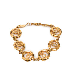 シャネル ココマーク ヴィンテージ ブレスレット ゴールド メッキ レディース CHANEL 【中古】