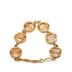 シャネル ココマーク ヴィンテージ ブレスレット ゴールド メッキ レディース CHANEL 【中古】