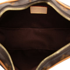 ルイ ヴィトン モノグラム クロワッサン ショルダーバッグ M46828 ブラウン PVC レザー レディース LOUIS VUITTON 【中古】