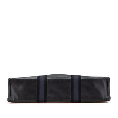 エルメス フールトゥトートMM トートバッグ ブラック キャンバス レザー レディース HERMES 【中古】