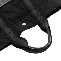 エルメス フールトゥトートMM トートバッグ ブラック キャンバス レザー レディース HERMES 【中古】