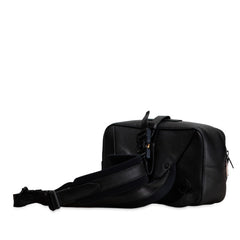 ディオール サドル リュック バックパック ブラック レザー レディース Dior 【中古】