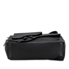 ディオール サドル リュック バックパック ブラック レザー レディース Dior 【中古】