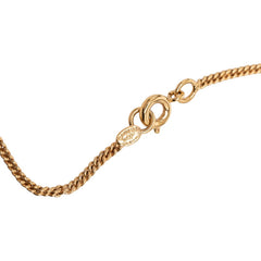 シャネル カメリア ココマーク ネックレス ゴールド ホワイト メッキ レディース CHANEL 【中古】