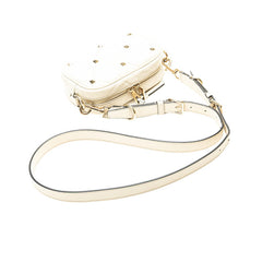 ヴァレンティノ ロックスタッズ ショルダーバッグ ホワイト レザー レディース VALENTINO 【中古】