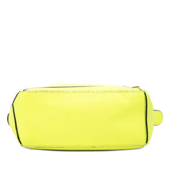 ロエベ アナグラム パズルバッグ ミニ ハンドバッグ ショルダーバッグ 2WAY グリーン系 レザー レディース LOEWE 【中古】