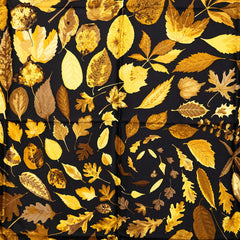 エルメス カレ90 Tourbillon 落ち葉 渦巻き スカーフ 大判 ブラック ゴールド シルク レディース HERMES 【中古】