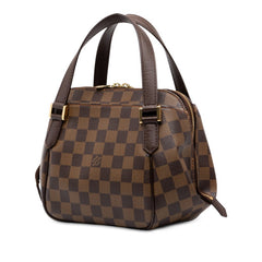 ルイ ヴィトン ダミエ ベレムPM ハンドバッグ N51173 ブラウン PVC レザー レディース LOUIS VUITTON 中古