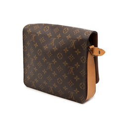 ルイ ヴィトン モノグラム カルトシエールGM 斜め掛け ショルダーバッグ M51252 ブラウン PVC レザー レディース LOUIS VUITTON 中古