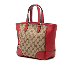 グッチ GGキャンバス ハンドバッグ ショルダーバッグ 2WAY 449241 ベージュ レッド キャンバス レザー レディース GUCCI 【中古】
