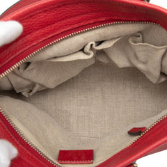 グッチ GGキャンバス ハンドバッグ ショルダーバッグ 2WAY 449241 ベージュ レッド キャンバス レザー レディース GUCCI 【中古】