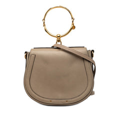 クロエ ナイル ハンドバッグ ブレスレットバッグ ショルダーバッグ 2WAY ベージュ レザー スウェード レディース Chloe 【中古】