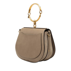 クロエ ナイル ハンドバッグ ブレスレットバッグ ショルダーバッグ 2WAY ベージュ レザー スウェード レディース Chloe 【中古】