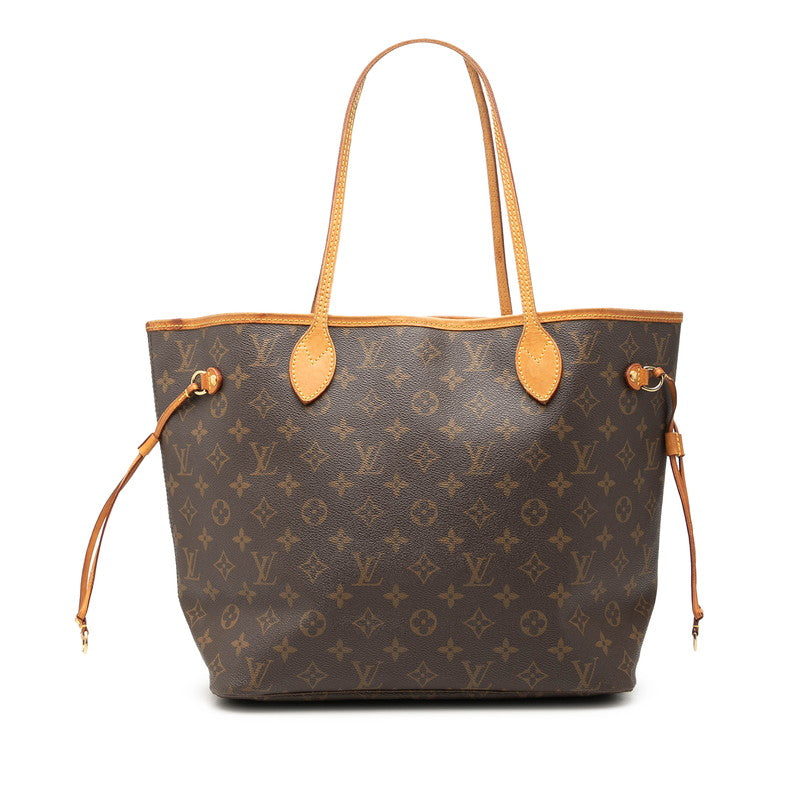 ルイ ヴィトン モノグラム ネヴァーフルMM ショルダーバッグ トートバッグ M40156 ブラウン PVC レザー レディース LOUIS VUITTON 【中古】