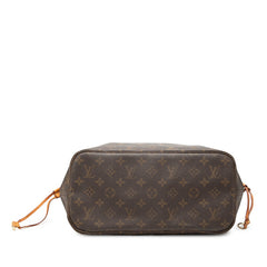 ルイ ヴィトン モノグラム ネヴァーフルMM ショルダーバッグ トートバッグ M40156 ブラウン PVC レザー レディース LOUIS VUITTON 【中古】
