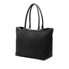 プラダ 三角ロゴプレート トートバッグ ショルダーバッグ 1BG158 ブラック キャンバス レザー レディース PRADA 【中古】