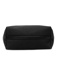 プラダ 三角ロゴプレート トートバッグ ショルダーバッグ 1BG158 ブラック キャンバス レザー レディース PRADA 【中古】