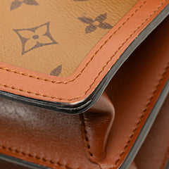 ルイ ヴィトン モノグラム リバース ドーフィーヌMM ショルダーバッグ ハンドバッグ 2WAY M45958 ブラウン PVC レザー レディース LOUIS VUITTON 【中古】